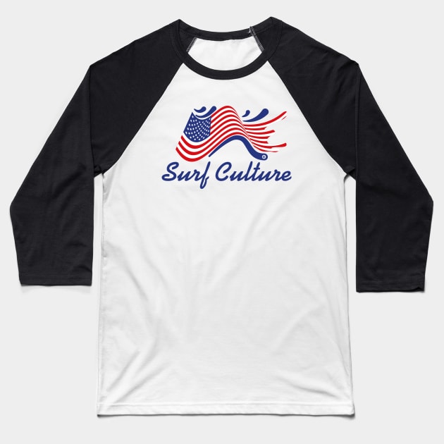 Surf Culture Baseball T-Shirt by Yurko_shop